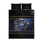 Egypt Eye Of Ra Quilt Bed Set Galaxy Zodiac Universe