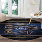 Egypt Eye Of Ra Round Carpet Galaxy Zodiac Universe