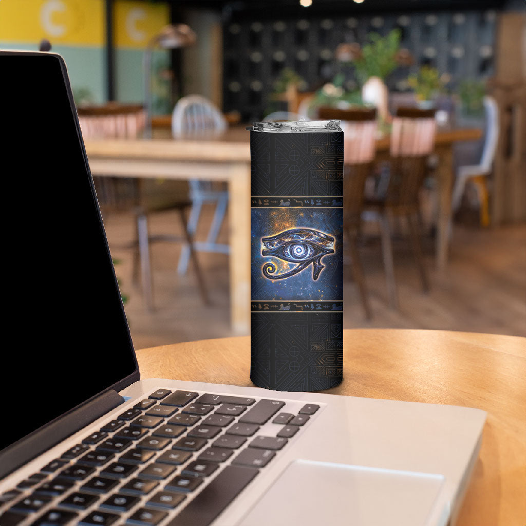 Egypt Eye Of Ra Skinny Tumbler Galaxy Zodiac Universe