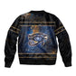 Egypt Eye Of Ra Sleeve Zip Bomber Jacket Galaxy Zodiac Universe
