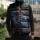 Egypt Eye Of Ra Sleeveless Puffer Jacket Galaxy Zodiac Universe
