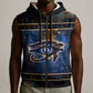 Egypt Eye Of Ra Sleeveless Zip Hoodie Galaxy Zodiac Universe