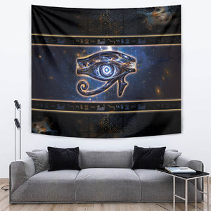 Egypt Eye Of Ra Tapestry Galaxy Zodiac Universe