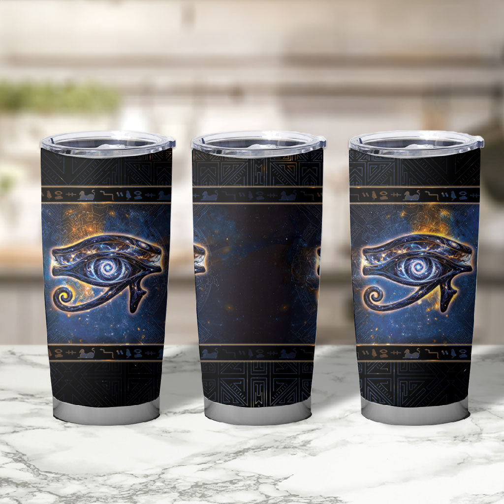 Egypt Eye Of Ra Tumbler Cup Galaxy Zodiac Universe