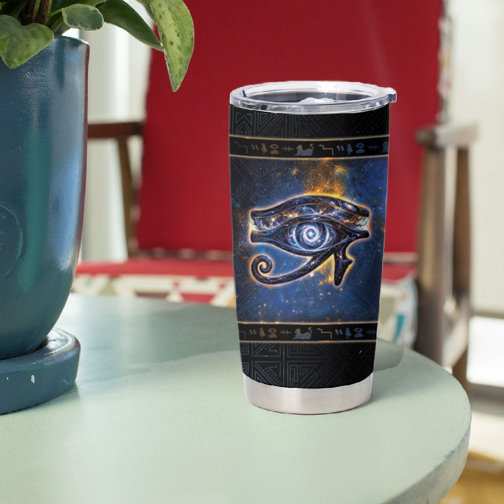 Egypt Eye Of Ra Tumbler Cup Galaxy Zodiac Universe
