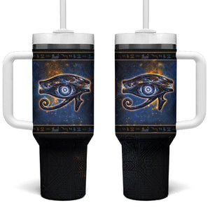 Egypt Eye Of Ra Tumbler With Handle Galaxy Zodiac Universe