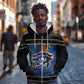 Egypt Eye Of Ra Zip Hoodie Galaxy Zodiac Universe