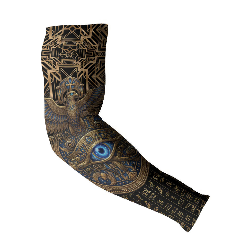 Egypt Eye of Horus Arm Sleeves Hieroglyphics Patterns Retro Style