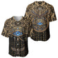 Egypt Eye of Horus Baseball Jersey Hieroglyphics Patterns Retro Style