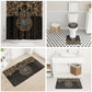 Egypt Eye of Horus Bathroom Set Hieroglyphics Patterns Retro Style