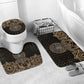Egypt Eye of Horus Bathroom Set Hieroglyphics Patterns Retro Style