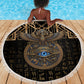 Egypt Eye of Horus Beach Blanket Hieroglyphics Patterns Retro Style