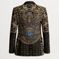 Egypt Eye of Horus Blazer Hieroglyphics Patterns Retro Style