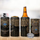 Egypt Eye of Horus 4 in 1 Can Cooler Tumbler Hieroglyphics Patterns Retro Style