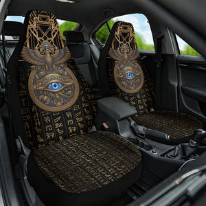 Egypt Eye of Horus Car Seat Cover Hieroglyphics Patterns Retro Style