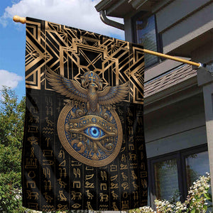 Egypt Eye of Horus Garden Flag Hieroglyphics Patterns Retro Style