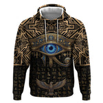 Egypt Eye of Horus Hoodie Hieroglyphics Patterns Retro Style