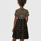 Egypt Eye of Horus Kid Short Sleeve Dress Hieroglyphics Patterns Retro Style