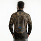 Egypt Eye of Horus Long Sleeve Polo Shirt Hieroglyphics Patterns Retro Style