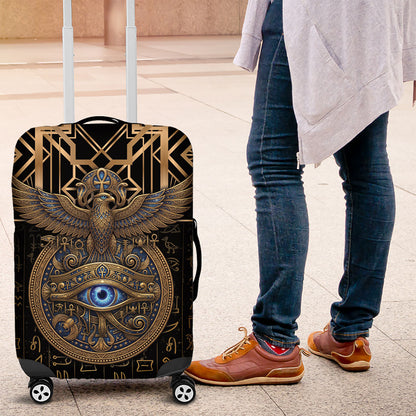 Egypt Eye of Horus Luggage Cover Hieroglyphics Patterns Retro Style