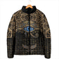 Egypt Eye of Horus Padded Jacket Hieroglyphics Patterns Retro Style