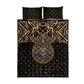 Egypt Eye of Horus Quilt Bed Set Hieroglyphics Patterns Retro Style