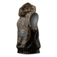 Egypt Eye of Horus Sleeveless Hoodie Hieroglyphics Patterns Retro Style