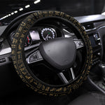 Egypt Eye of Horus Steering Wheel Cover Hieroglyphics Patterns Retro Style