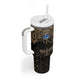 Egypt Eye of Horus Tumbler With Handle Hieroglyphics Patterns Retro Style