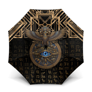 Egypt Eye of Horus Umbrella Hieroglyphics Patterns Retro Style