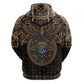 Egypt Eye of Horus Zip Hoodie Hieroglyphics Patterns Retro Style