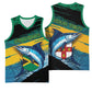 Personalized Afro-Jamaicans Fishing Basketball Jersey Blue Marlin Fish