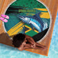 Afro-Jamaicans Fishing Beach Blanket Blue Marlin Fish