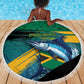 Afro-Jamaicans Fishing Beach Blanket Blue Marlin Fish