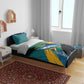 Afro-Jamaicans Fishing Bedding Set Blue Marlin Fish