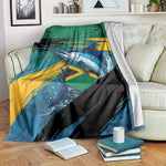 Afro-Jamaicans Fishing Blanket Blue Marlin Fish