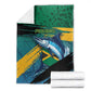Afro-Jamaicans Fishing Blanket Blue Marlin Fish