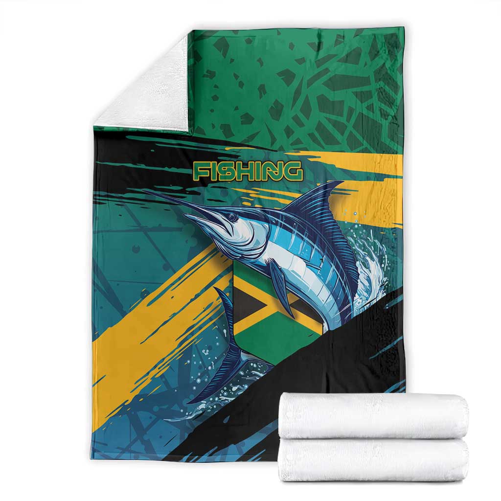 Afro-Jamaicans Fishing Blanket Blue Marlin Fish