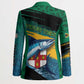 Personalized Afro-Jamaicans Fishing Blazer Blue Marlin Fish