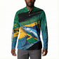 Personalized Afro-Jamaicans Fishing Button Sweatshirt Blue Marlin Fish