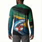 Personalized Afro-Jamaicans Fishing Button Sweatshirt Blue Marlin Fish