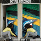 Personalized Afro-Jamaicans Fishing Door Cover Blue Marlin Fish