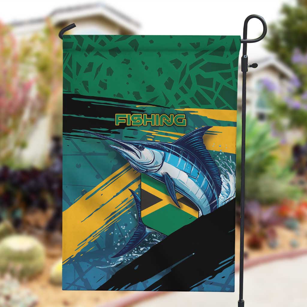 Afro-Jamaicans Fishing Garden Flag Blue Marlin Fish