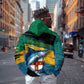 Personalized Afro-Jamaicans Fishing Hoodie Blue Marlin Fish