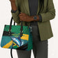 Afro-Jamaicans Fishing Leather Bag Blue Marlin Fish