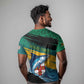 Personalized Afro-Jamaicans Fishing T shirt Blue Marlin Fish