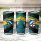 Personalized Afro-Jamaicans Fishing Tumbler Cup Blue Marlin Fish