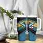 Personalized Afro-Jamaicans Fishing Tumbler With Handle Blue Marlin Fish