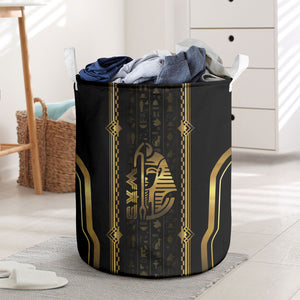 Egypt Was Sceptre Laundry Basket Gold Pharaoh Patterns