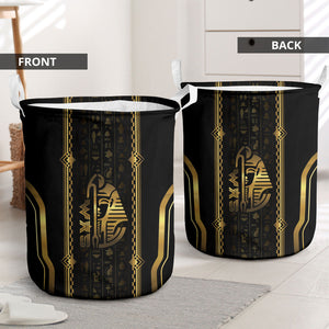 Egypt Was Sceptre Laundry Basket Gold Pharaoh Patterns